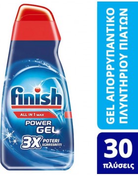 Finish All in One Gel Πλυντηρίου Πιάτων 600ml 30μεζ