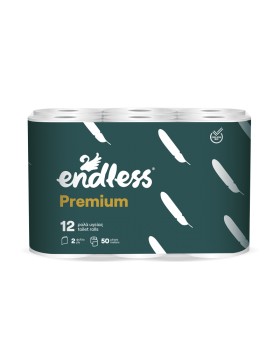 Χαρτί Υγείας Premium 2φυλλο Endless (12ρολά Χ 190g)