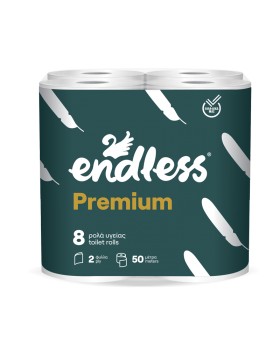Χαρτί Υγείας Premium 2φυλλο Endless (8ρολά Χ 190g)