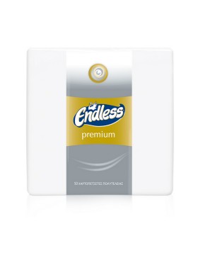 Endless Χαρτοπετσέτα 33x33cm Premium Λευκή 50τεμ.