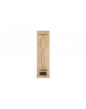 Κουτάλι Ξύλινο Ντυμένο 16cm  (100τεμ)