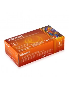 Γάντια Latex Λευκά Χωρίς Πούδρα Vibrant 100τεμ.