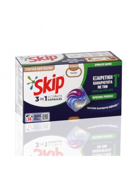 Skip Ταμπλέτες Πλυντηρίου Ρούχων Spring Fresh 38τεμ