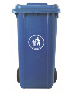Κάδος Πλαστικός με Ρόδες 240L Μπλε